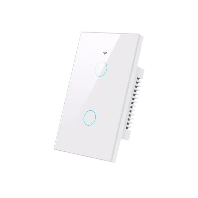 【台灣智能家居】單火線雙控雙切觸控開關+WiFi手機APP定時開關