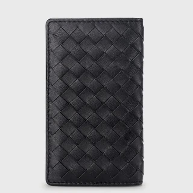 【MoonDy】雙11 錢包 卡包 卡夾 信用卡包 羊皮編織卡包 卡夾  卡夾 男卡包