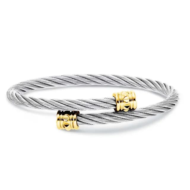 【CHARRIOL 夏利豪】Celtic Bangle Clous 鋼索手環 禮物 送禮(04-104-1268-0)