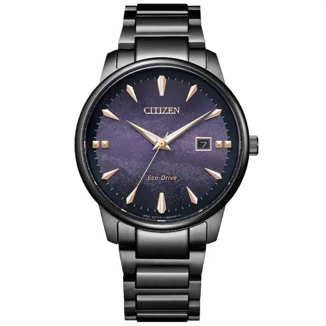 【CITIZEN 星辰】PAIR系列 Hebe田馥甄廣告配戴款 紫夜星河 光動能腕錶 七夕 情人節 送禮 推薦(BM7595-89X)