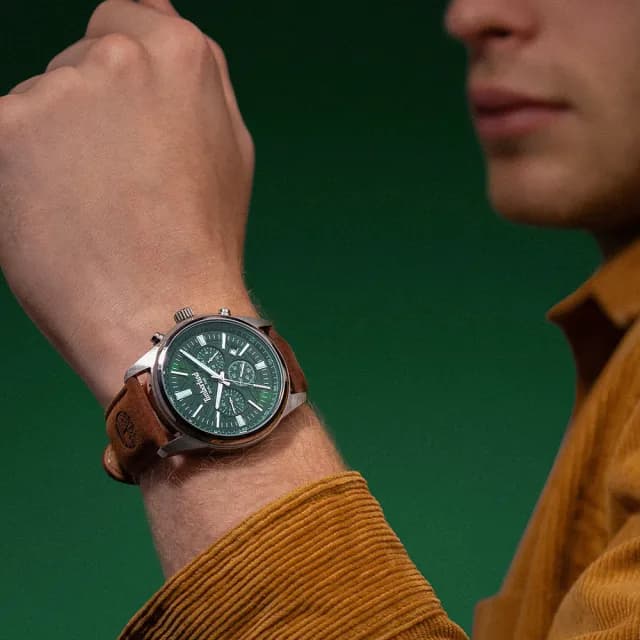 【Timberland】天柏嵐 NORTHBRIDGE 三眼計時手錶-45mm 禮物 送禮 推薦(TDWGF0041206)