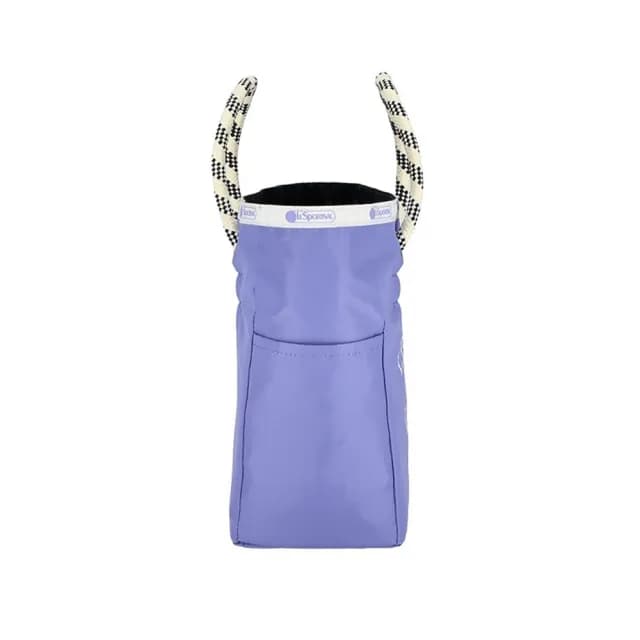【Lesportsac】中型雙面托特包 手提包 送禮 禮物(藍紫色簡約風)