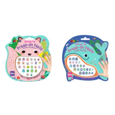 【德國Avenir Kids】可重複童趣美甲貼(動物王國/海洋世界/女孩派對/生日禮物)