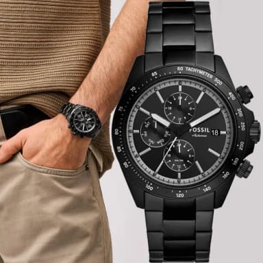 【FOSSIL】Autocross 多功能三眼手錶-42mm 禮物 送禮 推薦(BQ2875)