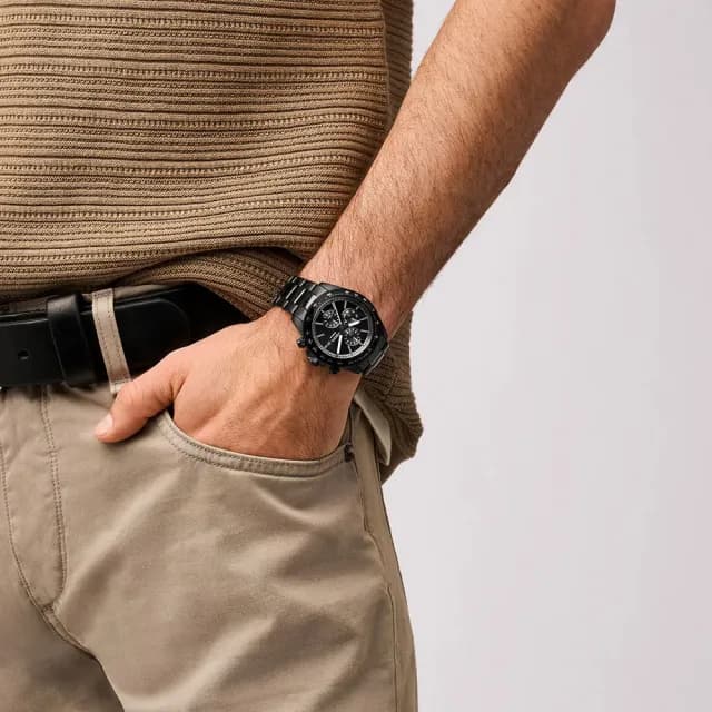 【FOSSIL】Autocross 多功能三眼手錶-42mm 禮物 送禮 推薦(BQ2875)