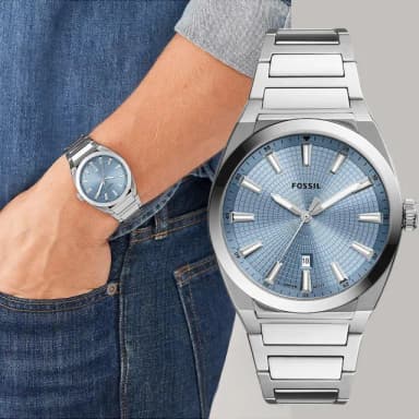 【FOSSIL】Everett 復古紳士手錶 禮物 送禮 推薦(FS5986)