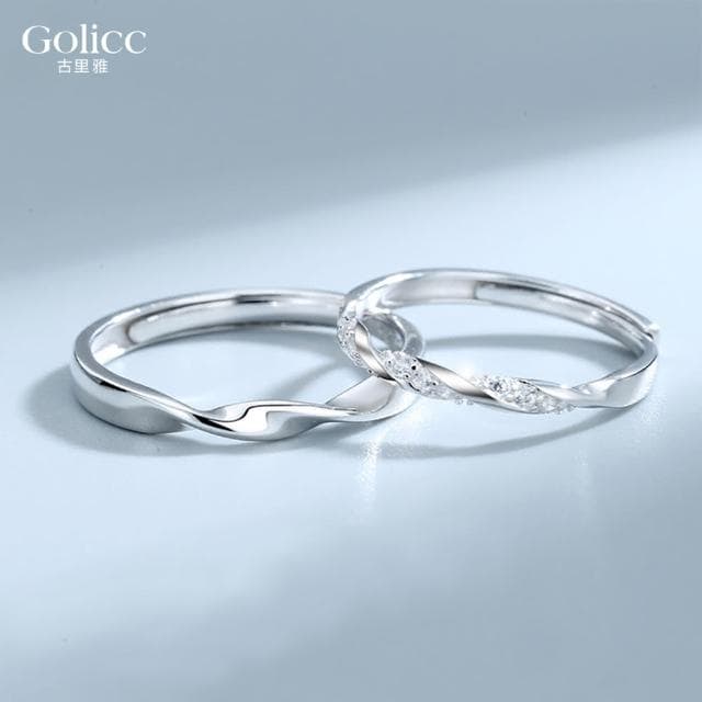 【Golicc】戒指 莫比烏斯 簡約款 情侶戒(母親節 生日 情人節 造型戒 食指戒 尾戒 禮物)