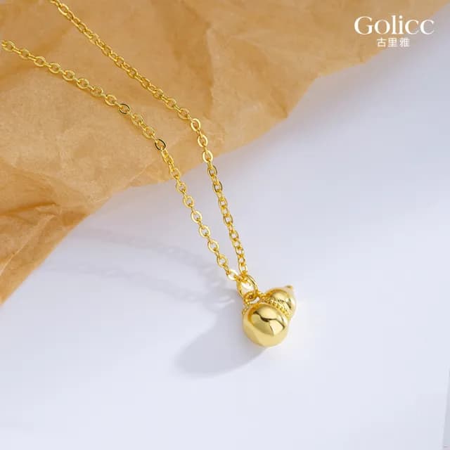 【Gulicc】項鍊 福氣葫蘆 好運鍊(雙11 聖誕節 生日 鎖骨鍊 項鍊 飾品 禮物)