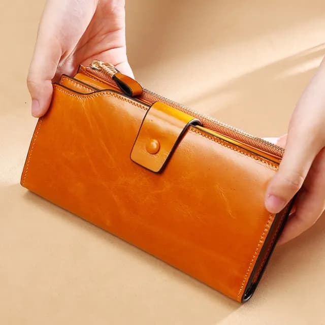 【MoonDy】雙11 皮夾 長夾 長款錢包 對折皮夾 女士錢包 防盜刷錢包 多卡位錢包 皮夾