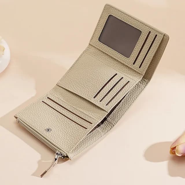 【MoonDy】雙11 短夾 女錢包 錢包 三折錢包 信用卡包 卡夾 日式錢包 防盜錢包 拉鍊零