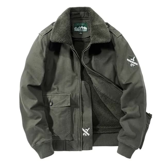 【巴黎精品】父親節禮物 軍裝外套G1海軍飛行夾克(冬季復古工裝古著厚款加絨男夾克3色a1fa33)