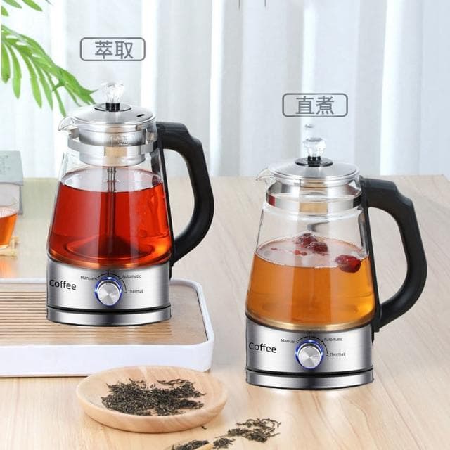 【Felsted 菲仕德】全自動蒸煮茶壺(乾溼分離茶具 蒸汽玻璃煮茶壺 快煮養生壺 花茶壺 泡茶壺)