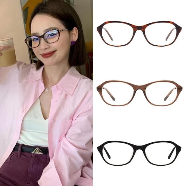 【MoonDy】眼鏡框 眼鏡架 眼鏡女 素顏眼鏡 黑框眼鏡 粗框眼鏡 老錢風 ins 貓眼眼鏡 生日禮物 復古眼鏡