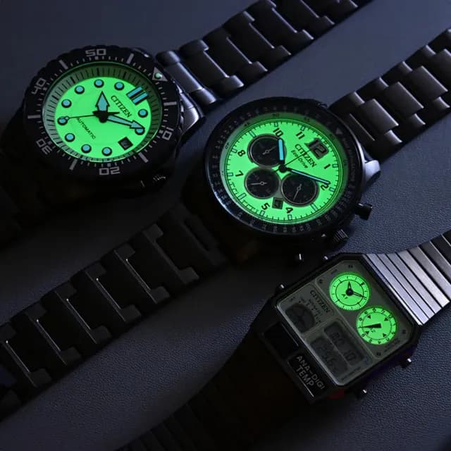 【CITIZEN 星辰】Chronograph 夜光型者 不鏽鋼碼錶計時腕錶 復古潮流多功能腕錶(JG2147-85X)