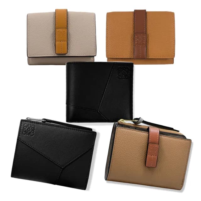 【LOEWE 羅威】經典款 情侶 短夾/錢包(多款任選)