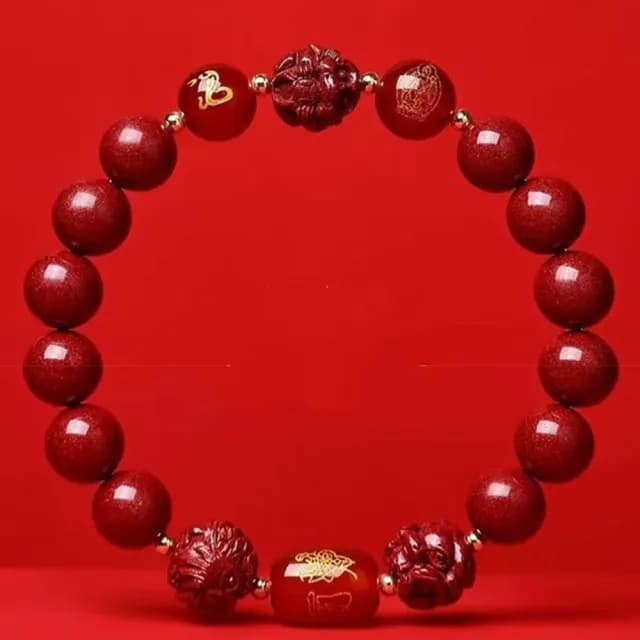 【MoonDy】雙11 10mm佛珠 生肖手鍊 本命年 三合六合 招財手鍊 硃砂手串 紫金砂手鍊 開運手鍊 保