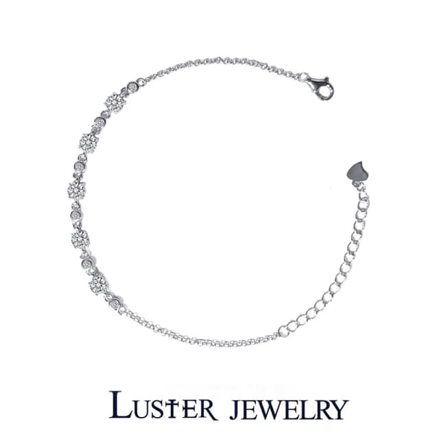 【Luster】狂銷雙11!1.5克拉 D VS   培育鑽 鑽石手鍊(禮物傳遞摯愛閃耀永恆)