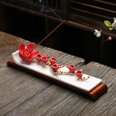 【A&R】招財開運 梅花梅花幾月開香插香薰爐(祈福 招人氣 淨化除穢 臥室用香 禮物 香爐)