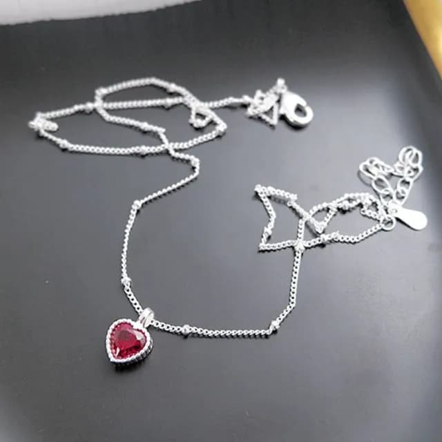 【LEEHER】純銀項鍊/小眾設計/個性項鍊/項鍊/女生飾品/精緻小禮物/送女生/吊墜/吊飾/韓國飾品/