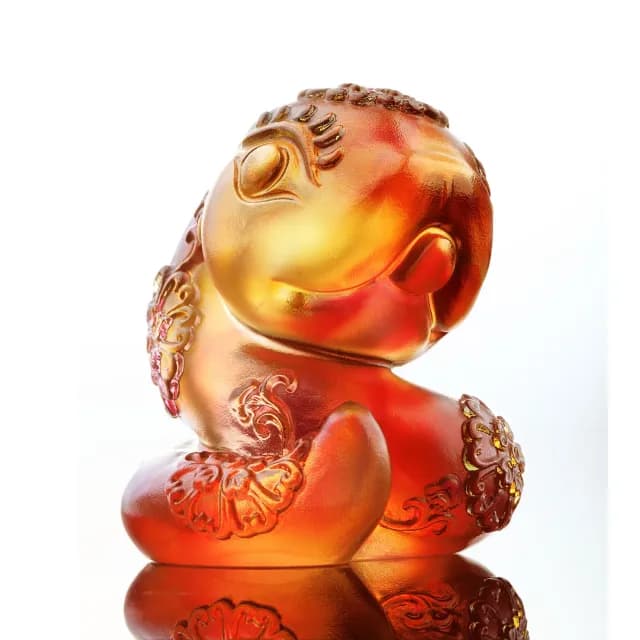 【琉璃工房 LIULI】彎彎 星座/生肖/結婚/兒童(手工/開業禮物/ 發財/升官/企業/退休)