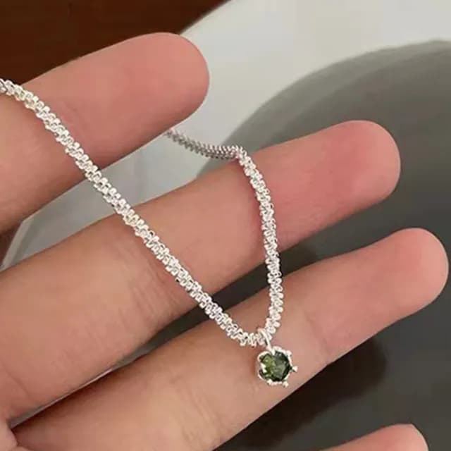 【LEESA】父親節禮物 吊飾\鎖骨鏈\滿天星項鍊\送女生\生日禮物\項鍊女\ins風\925\純銀項鍊\項鍊\女生飾品\
