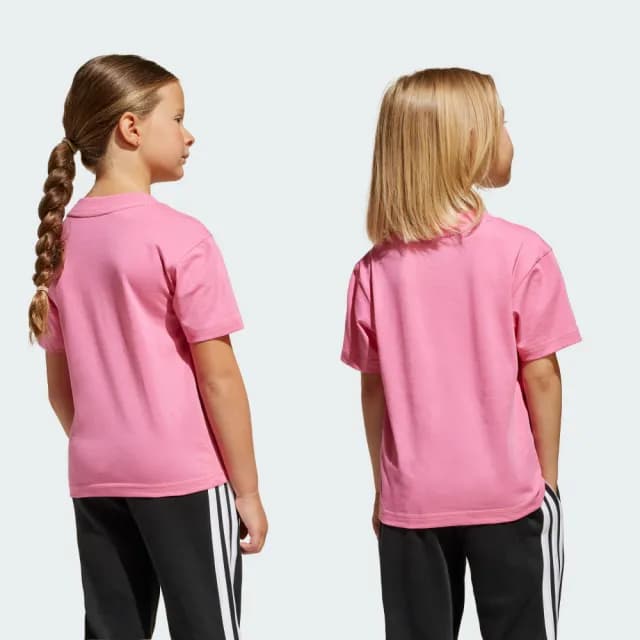 【adidas 愛迪達】ESSENTIALS 短袖上衣 童裝 JC9718