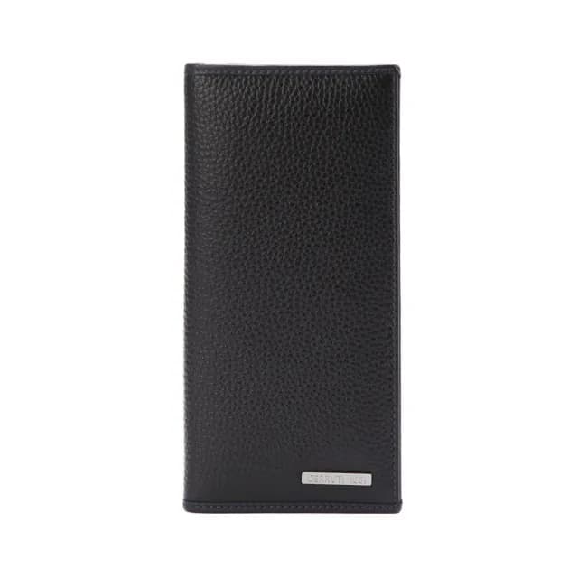 【Cerruti 1881】限量2折 頂級小牛皮6卡長夾皮夾 5991M 全新專櫃展示品(七夕情人節禮物 送禮 男夾)