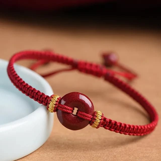 【KT DADA】雙11 辟邪手鍊 招財納福 保平安 送媽媽 禮物 手工編織 手環 手鍊串珠 紫金砂 平安扣