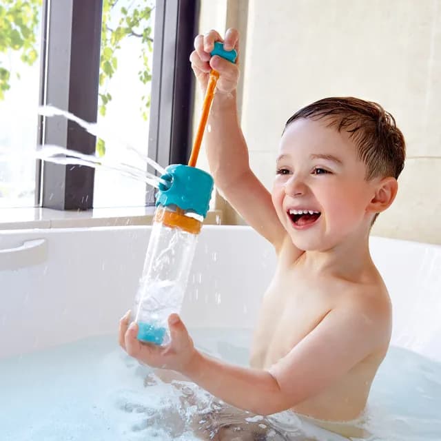 【德國Hape】花式噴泉水槍(木製玩具/木頭玩具/彌月禮/生日禮)