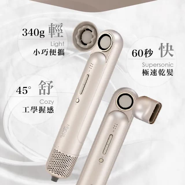 【Bianco di puro 彼安特】德國Bella高速負離子吹風機 HD121(吹風機/輕巧/風速大/攜帶方便)
