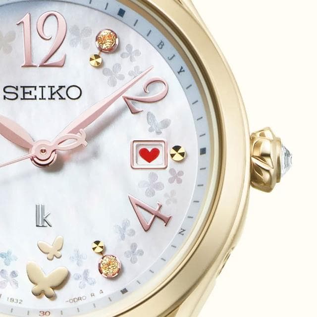 【SEIKO 精工】LUKIA 花藝聯名 30周年限量 鈦金屬太陽能電波女錶 520送禮 禮物(SSQW094J/1B32-0BM0K)