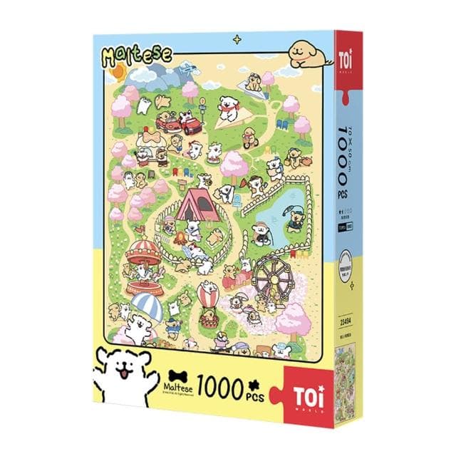 【TOi 圖益】春日小狗遊園會 1000片拼圖(可愛狗狗戶外探險 DIY 桌遊成人IP 休閒益智 收藏擺飾 禮物首選)
