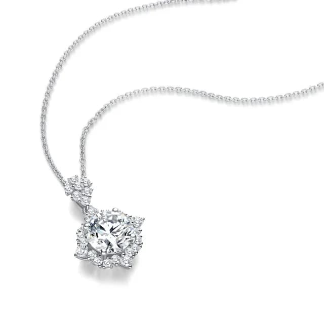 【鉅曜】GIA 3克拉 逐夢精靈 18K 鑽石墜鍊(培育鑽石)