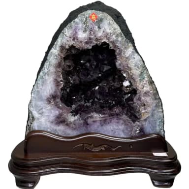 【恬芯晶品】J11精選巴西紫水晶洞新居財位擺設(紫鈦晶晶洞開運招財招貴人開業財位新春禮物)