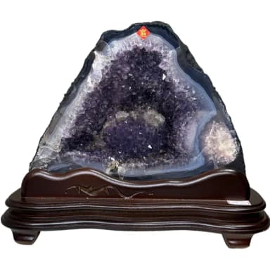 【恬芯晶品】J3精選巴西紫水晶洞新居財位擺設(紫鈦晶晶洞開運招財招貴人開業財位新春禮物)
