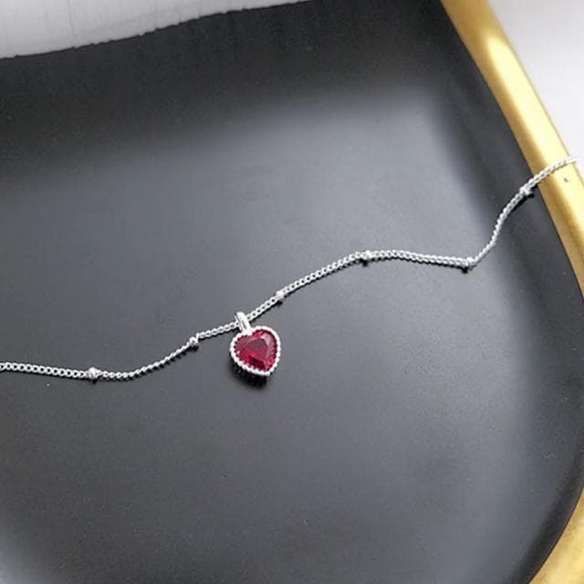 【KT DADA】韓國飾品 愛心項鍊 精緻小禮物 送女生 項鍊 女生飾品 吊墜 吊飾 鎖骨鏈 925 純銀項鍊 小眾設計