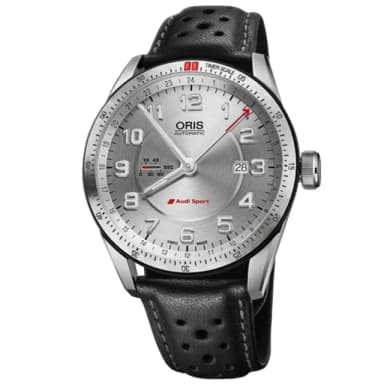 【ORIS 豪利時】Audi Sport系列 GMT雙時區 機械腕錶 母親節 禮物 推薦(0174777014461-0752287FCS)