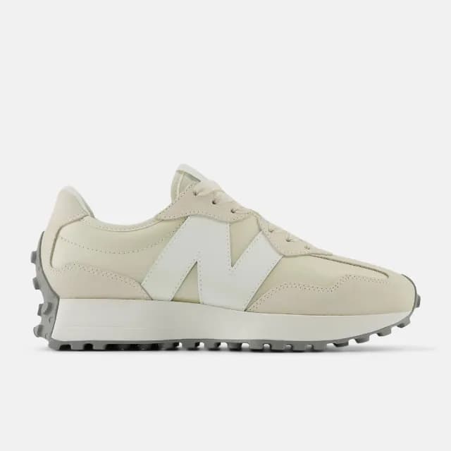 【NEW BALANCE】327 女鞋 休閒鞋 運動鞋 奶杏 白 麂皮 B楦 NB(WS327MO)
