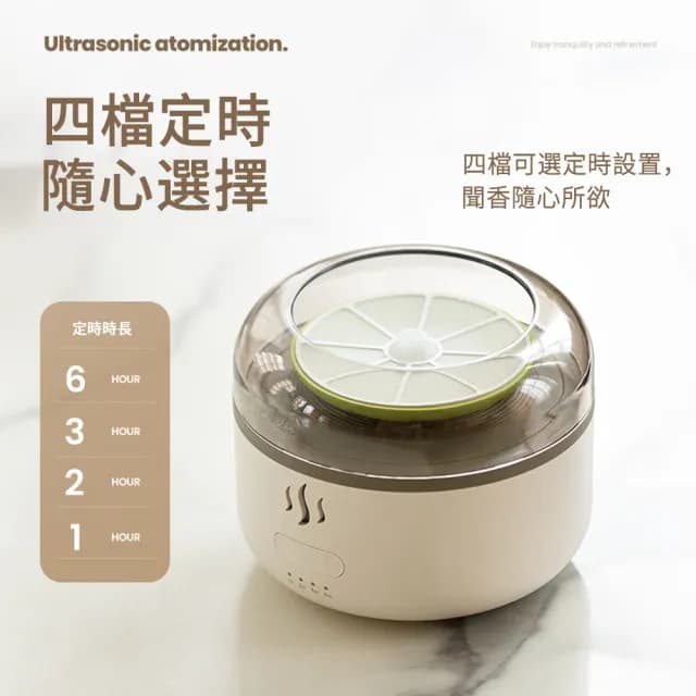 【MUAN】超聲波檸檬香薰機 便攜USB香薰加濕器 納米霧化香薰機 氛圍小夜燈 擴香儀(缺水斷電 可添加精油)