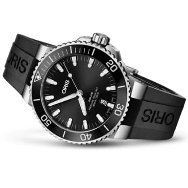 【ORIS 豪利時】Aquis 時間之海系列 潛水機械腕錶 母親節 禮物 推薦(0173377304134-0742464EB)