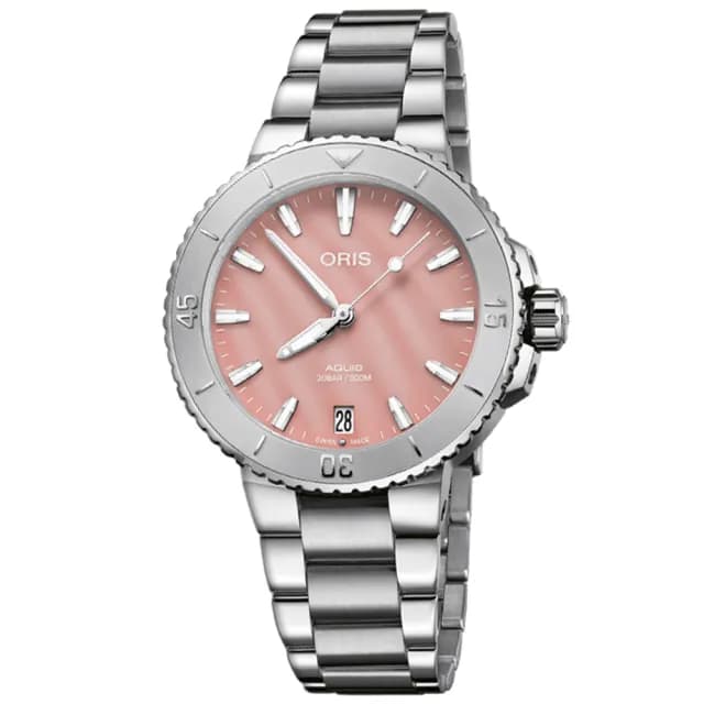 【ORIS 豪利時】Aquis 時間之海系列 潛水機械腕錶 七夕 情人節 禮物 送禮 推薦(0173377704158-0781805P)