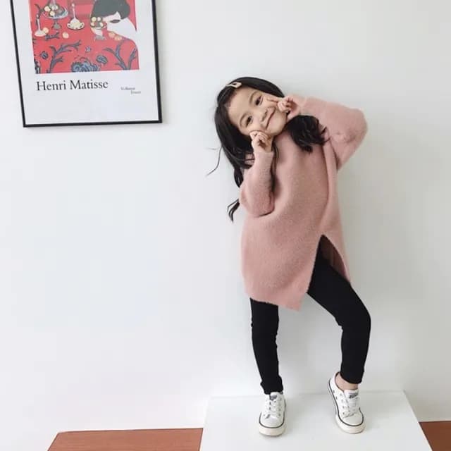 【橘魔法】螺紋坑條彈性長褲(內搭褲 長褲 安全褲 貼身褲 褲子 女童 兒童 童裝 中童)