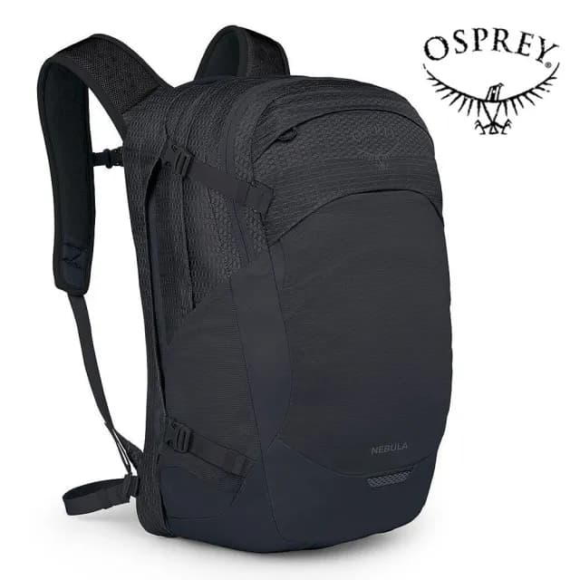 【Osprey】父親節禮物 Nebula 32 專業多功能後背包 黑色(電腦背包 筆電背包 上班通勤背包)