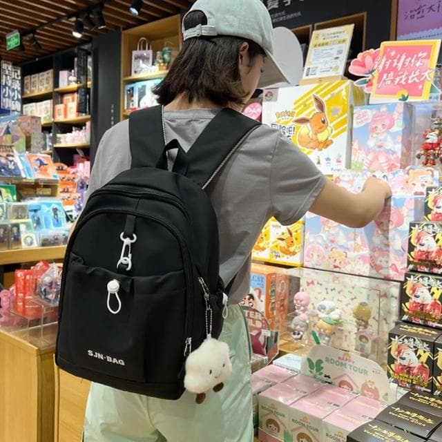 【LEESA】尼龍後背包\可愛背包\小背包\後背包\小包包\兒童背包\ins小物\可愛百搭\生日禮物\束口袋背包