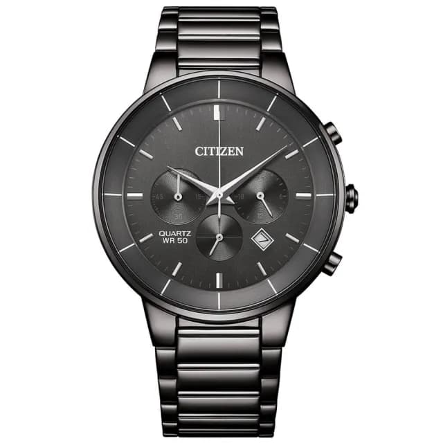 【CITIZEN 星辰】Chronograph系列 簡約計時石英腕錶 雙11 特惠 推薦(AN8227-53H)