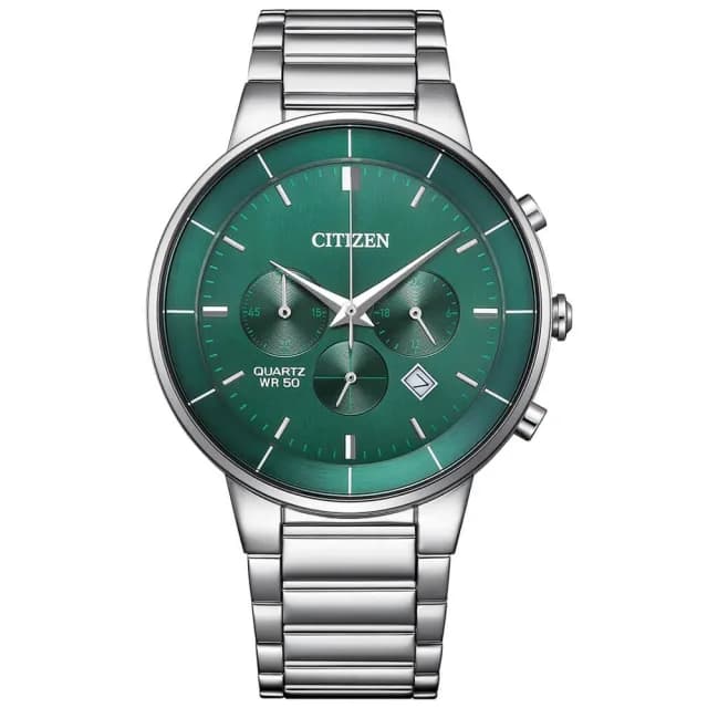 【CITIZEN 星辰】Chronograph系列 簡約計時石英腕錶 七夕 情人節 送禮 推薦(AN8220-52X)