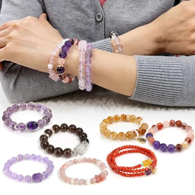 【JA-ME】天然水晶寶石手鍊(雙11/禮物/現貨)