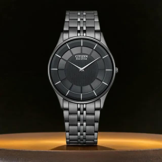 【CITIZEN 星辰】光動能紳士超薄經典手錶-黑/36.2mm 禮物 送禮 推薦(AR3017-58E)