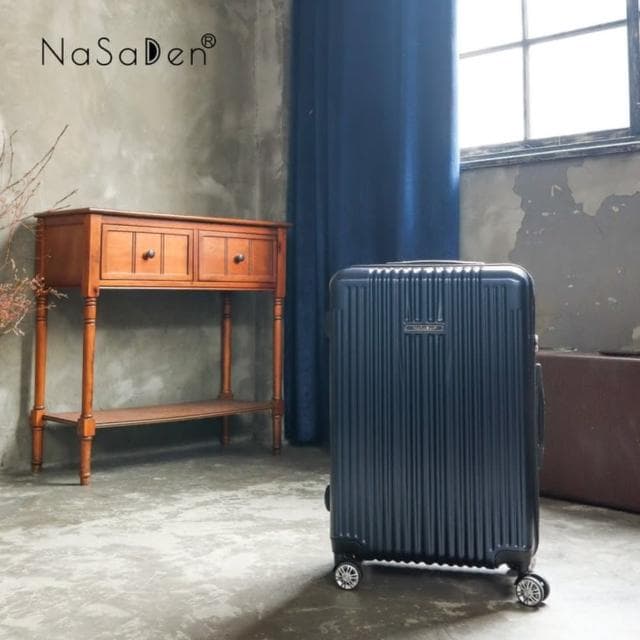 【NaSaDen 納莎登】新無憂霧面髮絲紋經典素色拉鍊行李箱26吋-多色可選