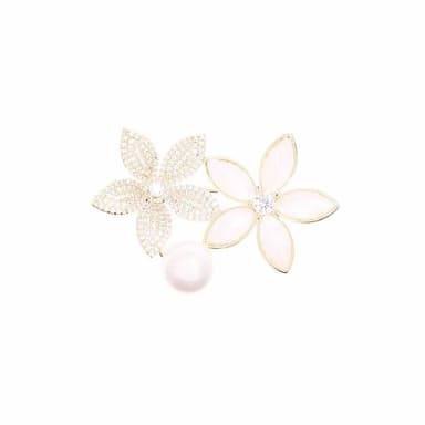 【Penny珮妮】韓版貝殼花朵胸針(母親節 交換禮物  生日禮 情人節 尾牙 新年 結婚)